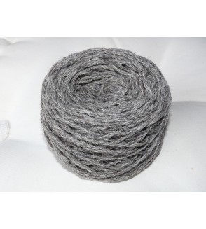 Pure laine de mouton couleur naturelle gris granite, 3 brins aig 4-5