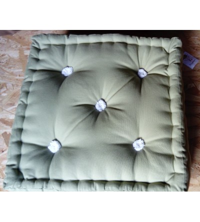 vert clair bouffette coton