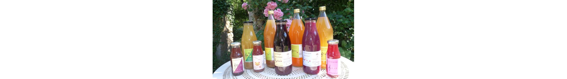 jus de fruits pasteurisés et autres douceurs pur fruits